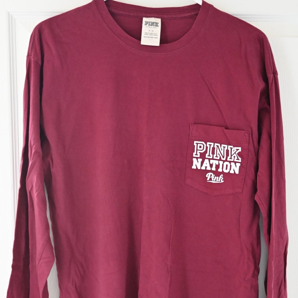 Limited Edition PINK maroon long sleeve tee
